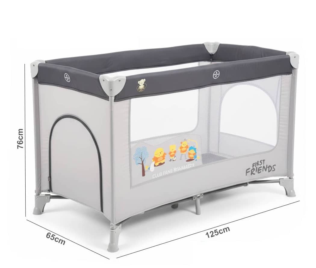 سرير سفر الطفل / حديقة أطفال - جوانب شبكية قابلة للتنفس "bd356-7"