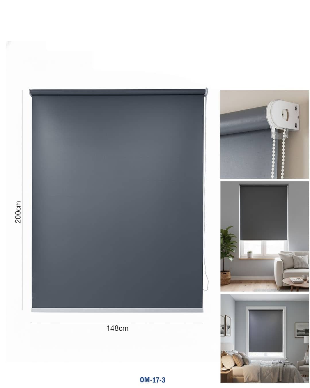 Blackout Roller Blind"om-17-3"