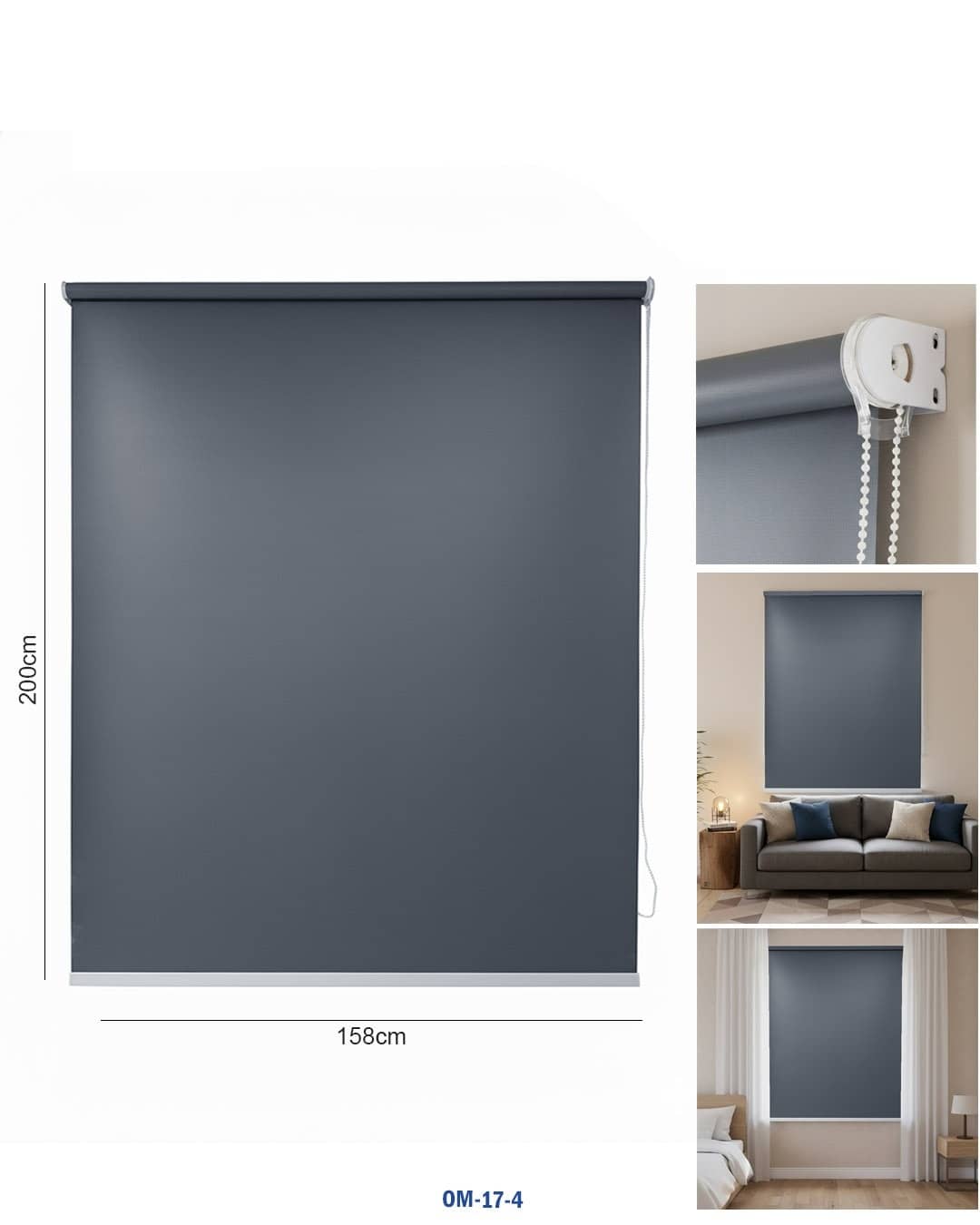 Blackout Roller Blind "om-17-4"