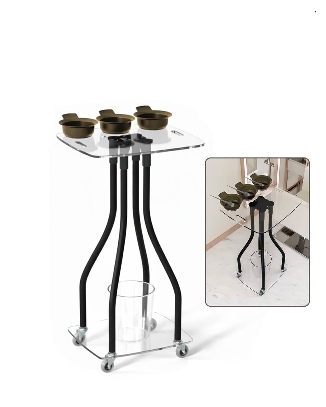 صينية صالون شعر أكريليك - T0146