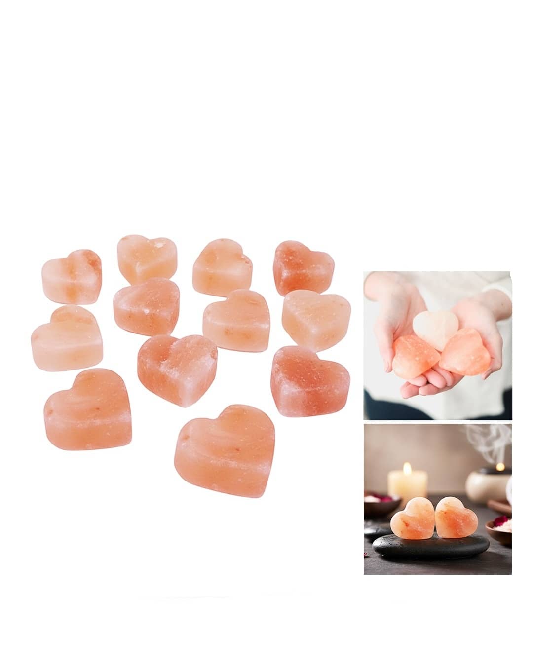 أحجار مساج ملح هيمالايا - W-Z340 (12 قطعة)