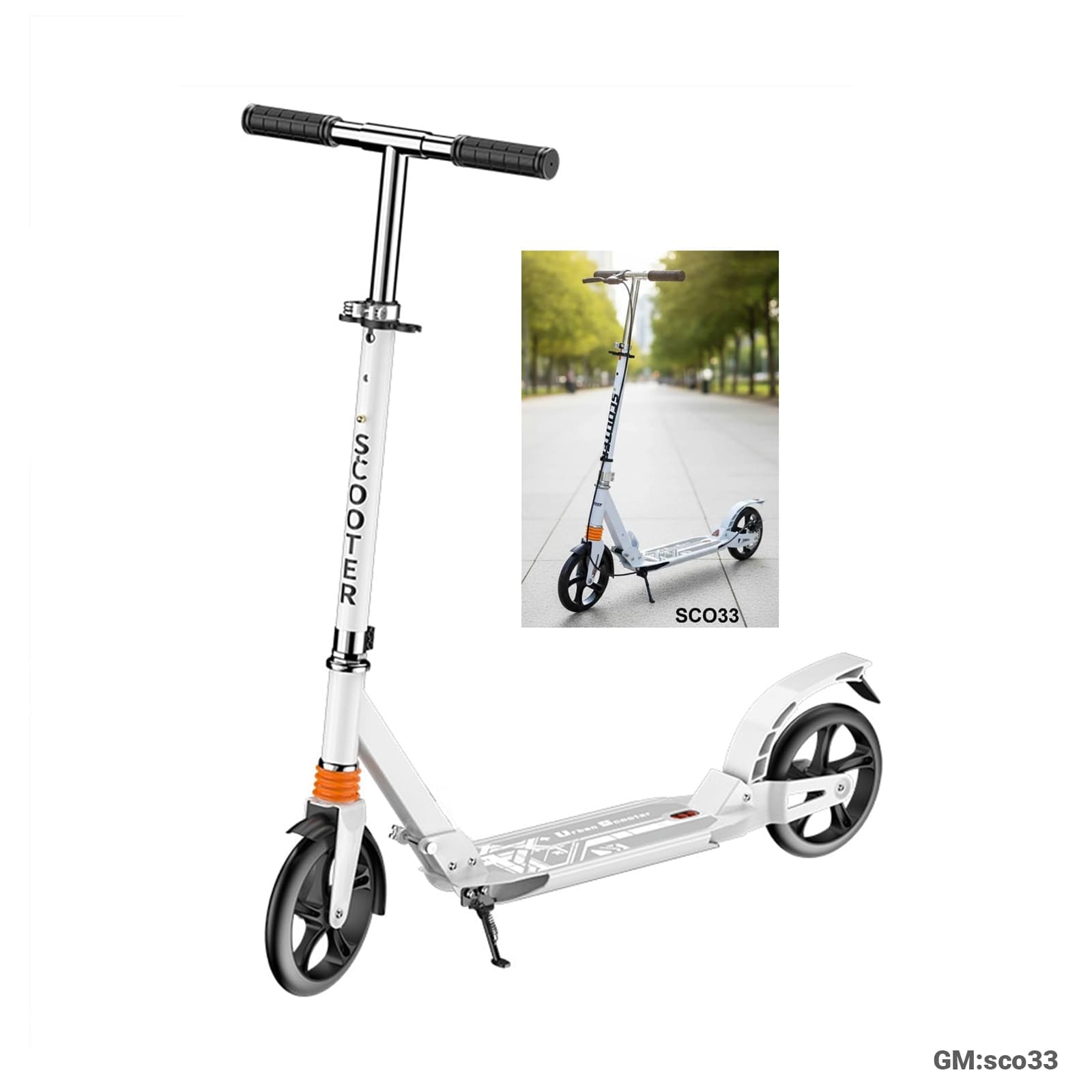 Foldable Push Kick Scooter with Disc Brake"SCO32 / SCO33"