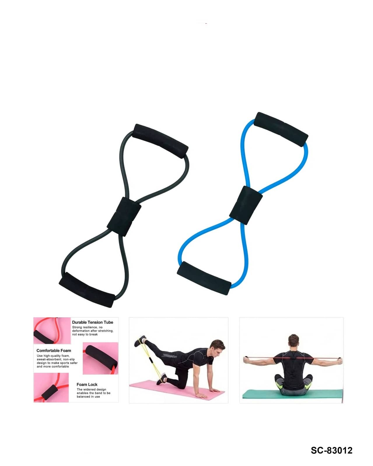 Fitness Resistance Bands – Yoga & Gym Pulling Rope"SC-83012"