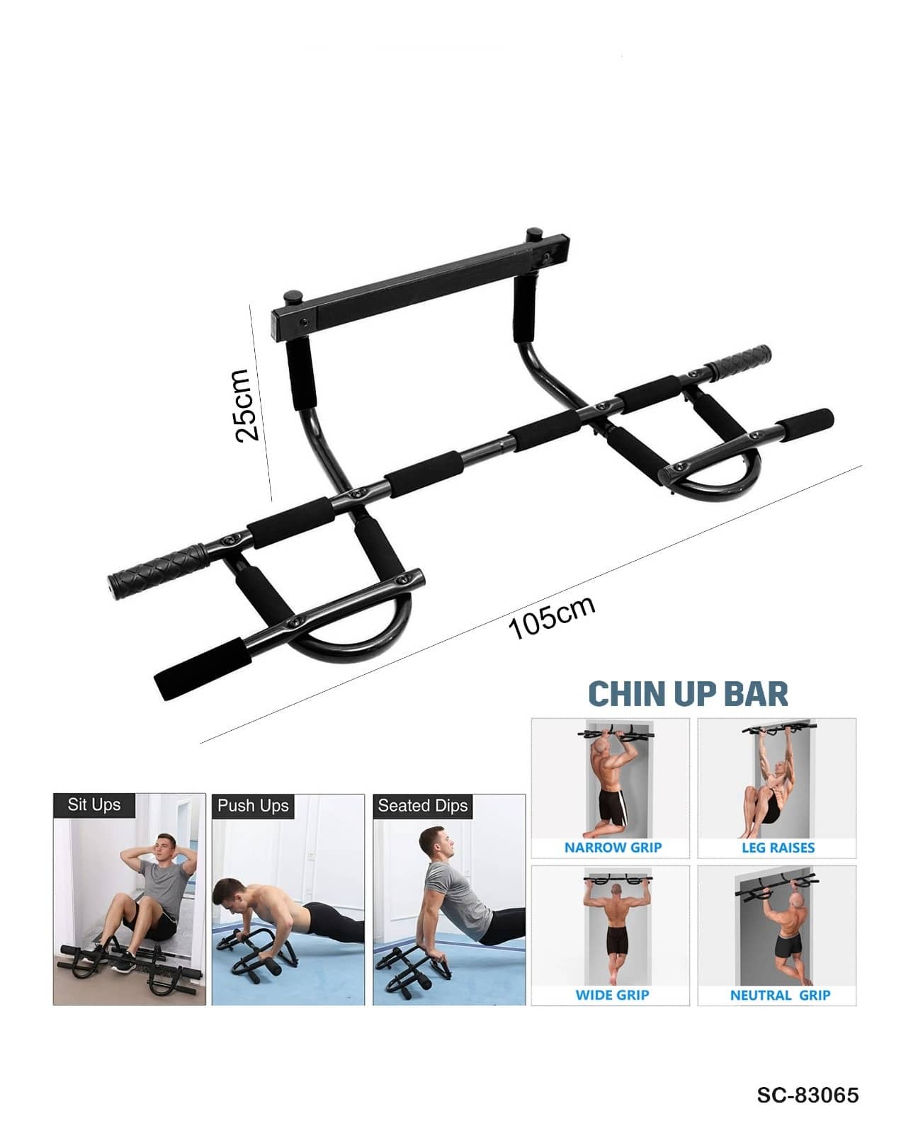 Total Upper Body Doorway Workout Bar"SC-83065"