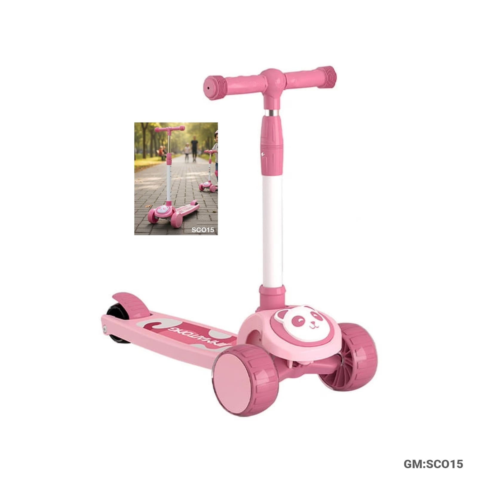 Foldable Push Kick Scooter – 3-Wheel Foldable & Height Adjustable Scooter"SCO14"