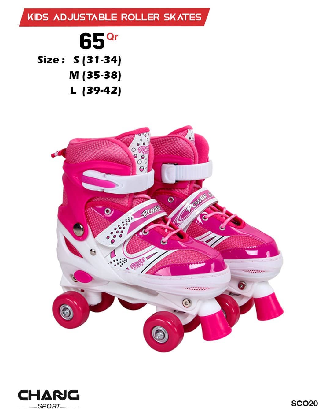 Kids Adjustable Roller Skates (Quad Skates) – Size Adjustable"SCO20"