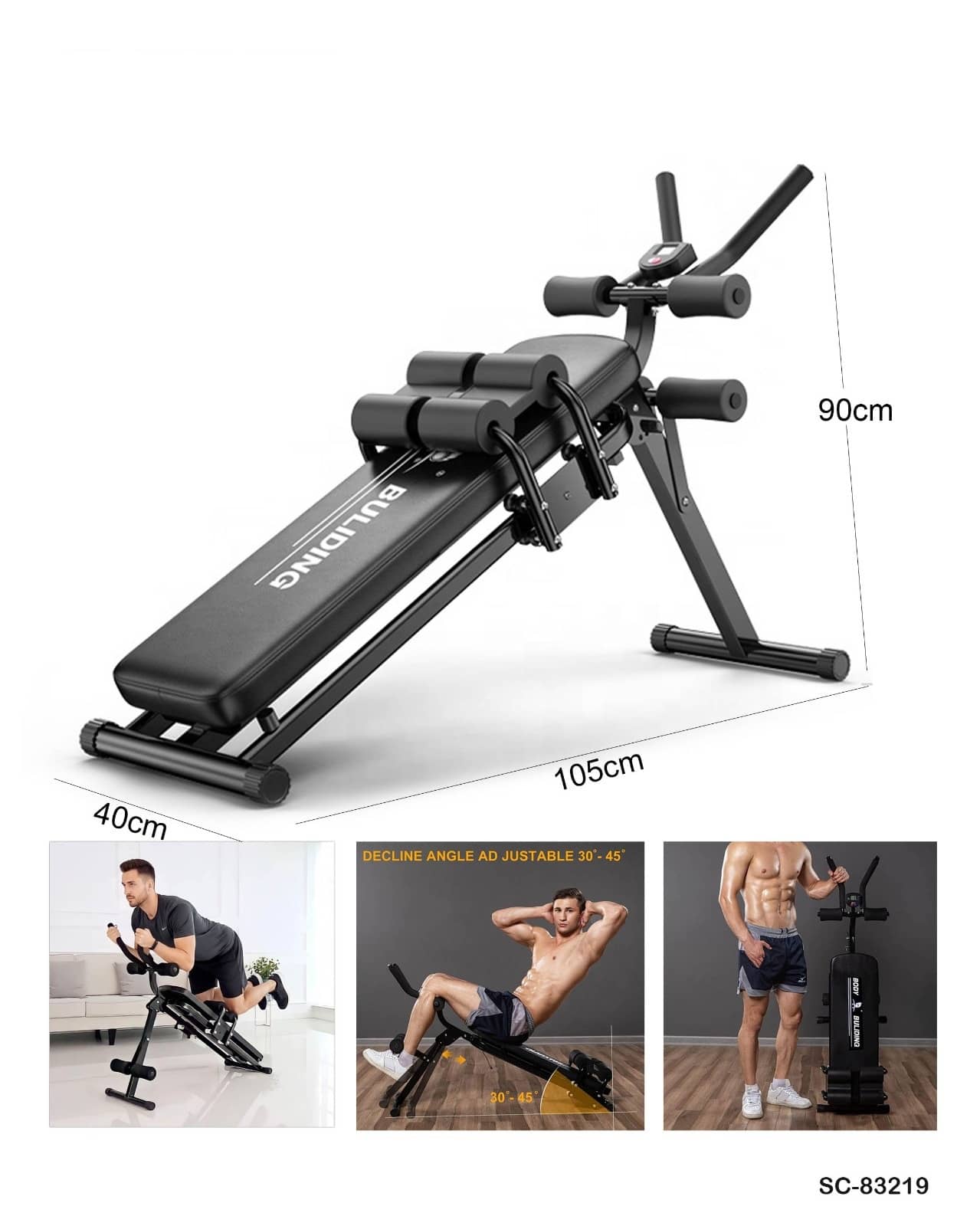 Adjustable Abdominal Workout Bench"SC-83219"