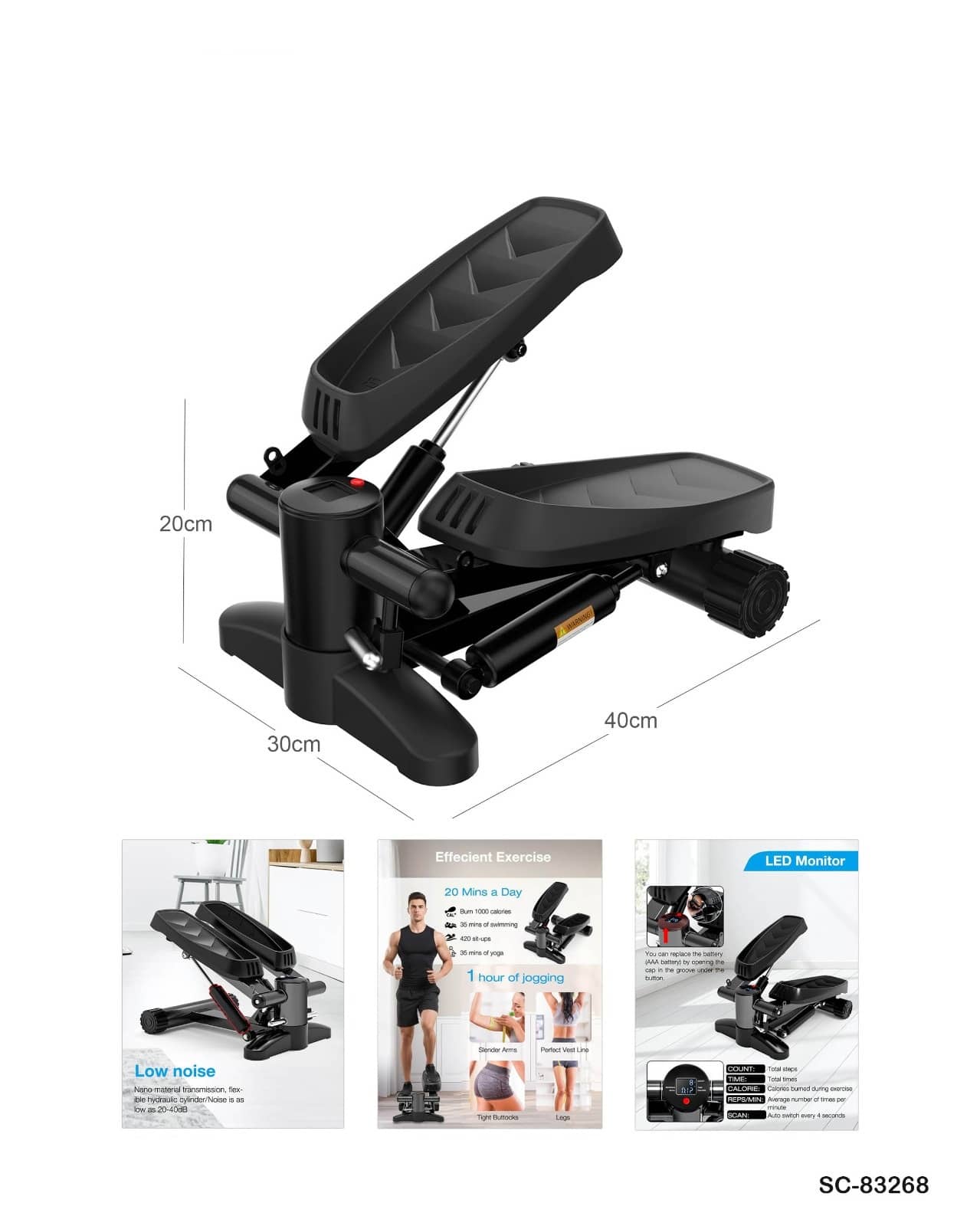 Under Desk Mini Stepper Machine (SC-83268)