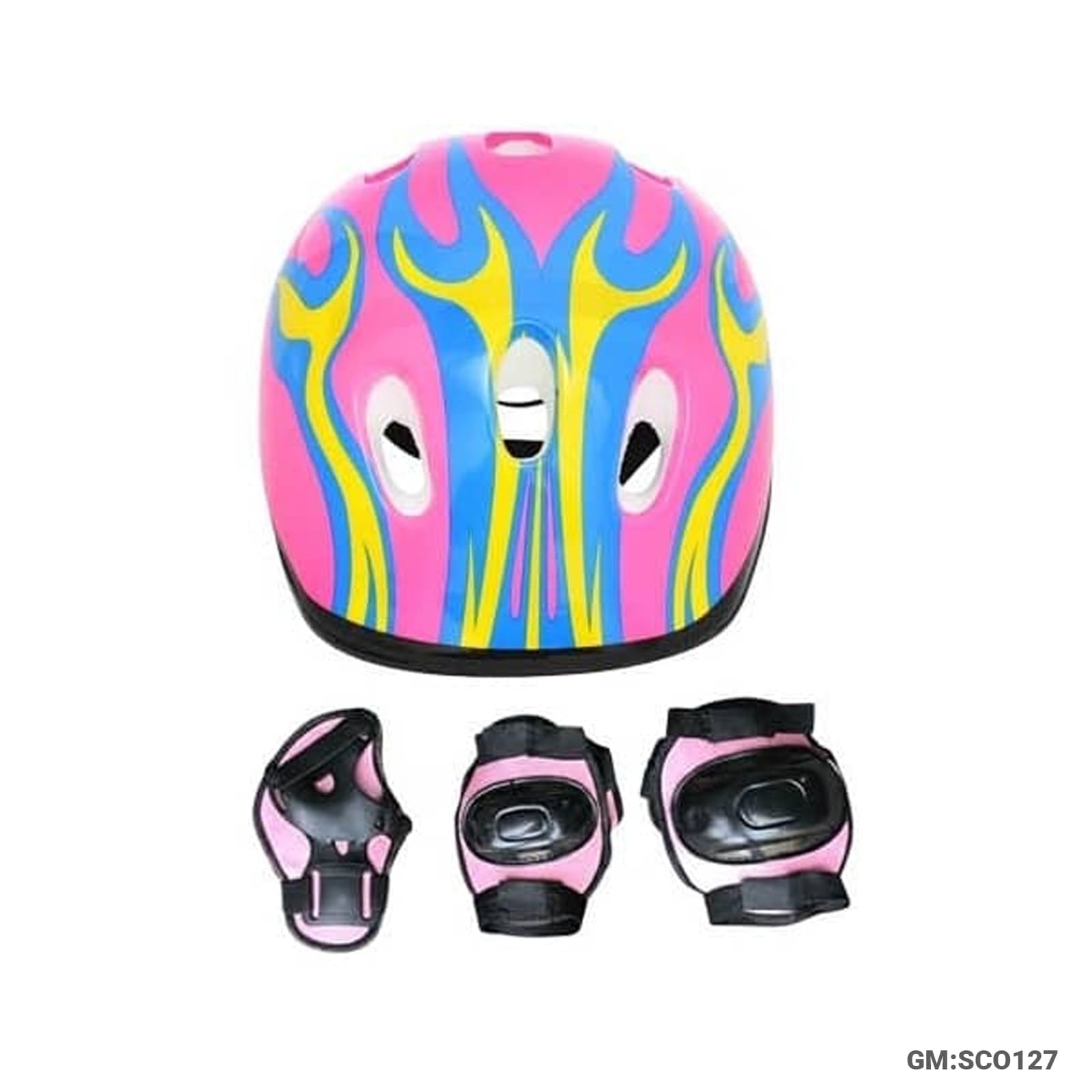 Kids Helmet for Skating & Cycling with Protective Pads (SCO127)