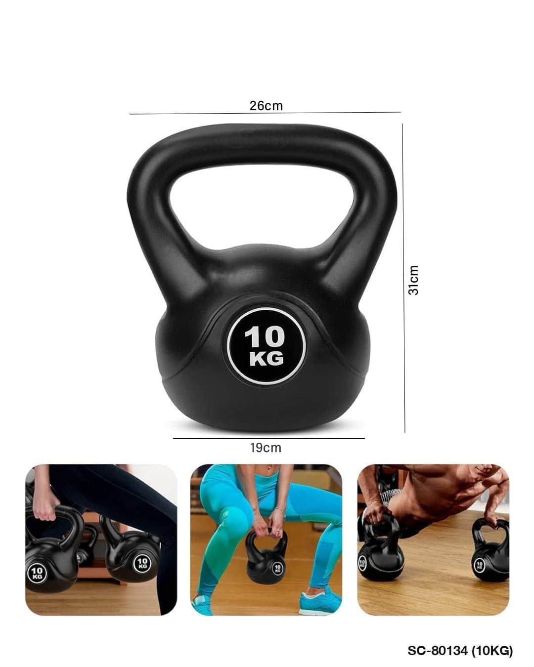 10KG Kettlebell – Strength Training for Men & Women (SC-80134)