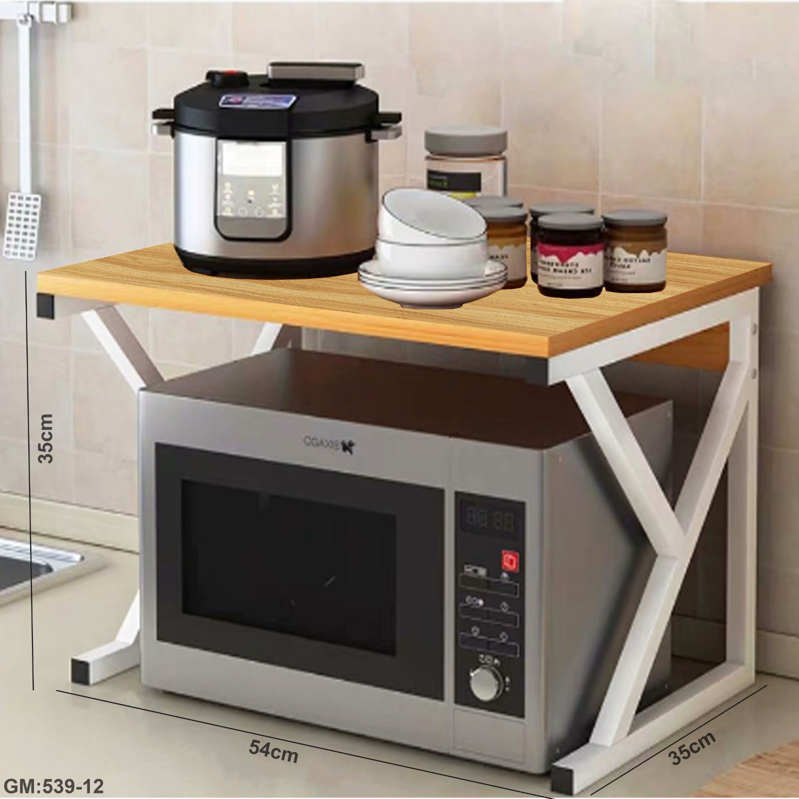 رف تخزين متعدد الطبقات للمطبخ "539-12"