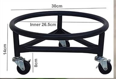 Round Wheeled Metal Mover Trolley (DECO21-26)