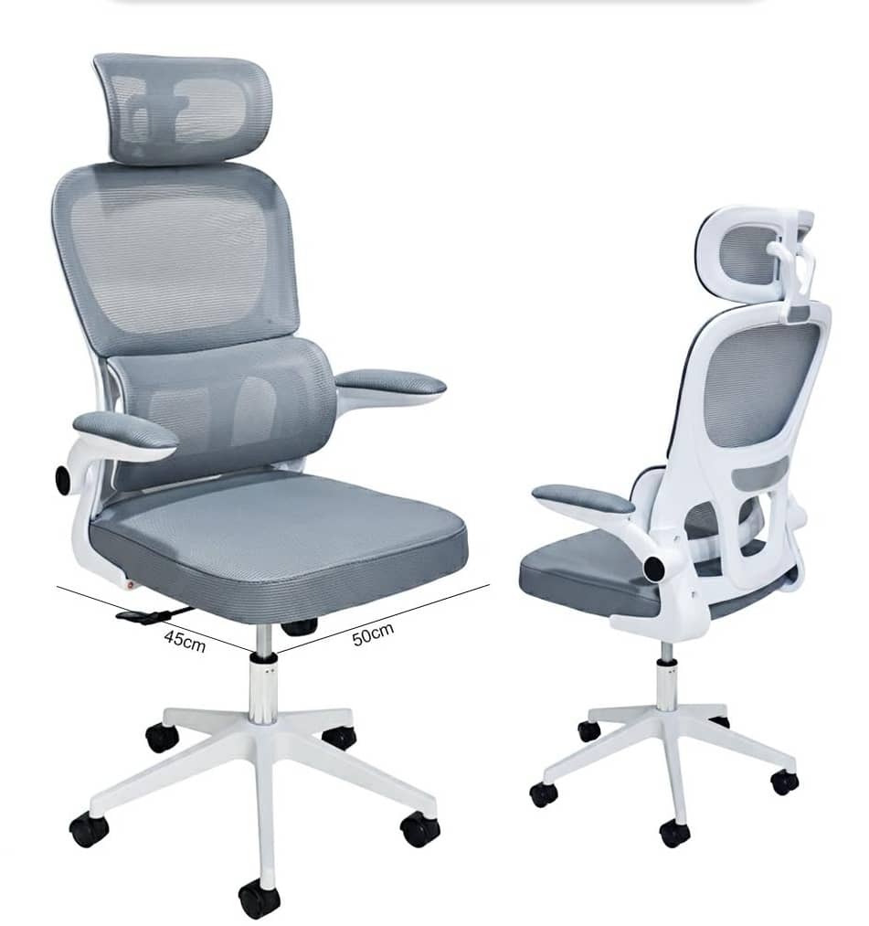 Ergonomic Office Chair with Headrest (Hydraulic Height Adjustable) – ch448-04