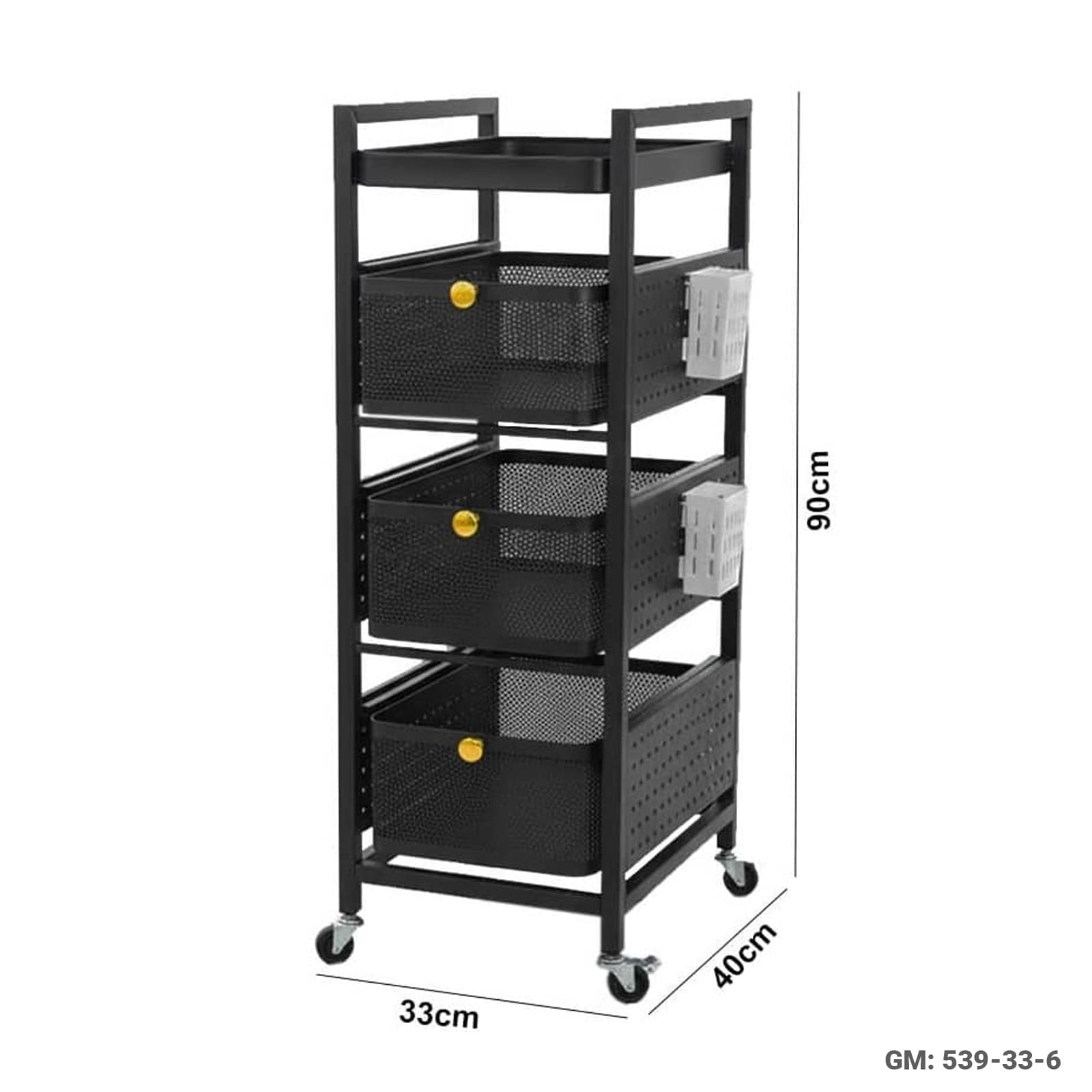 Multi-Functional Storage Movable Trolley Rack"539-33-6"