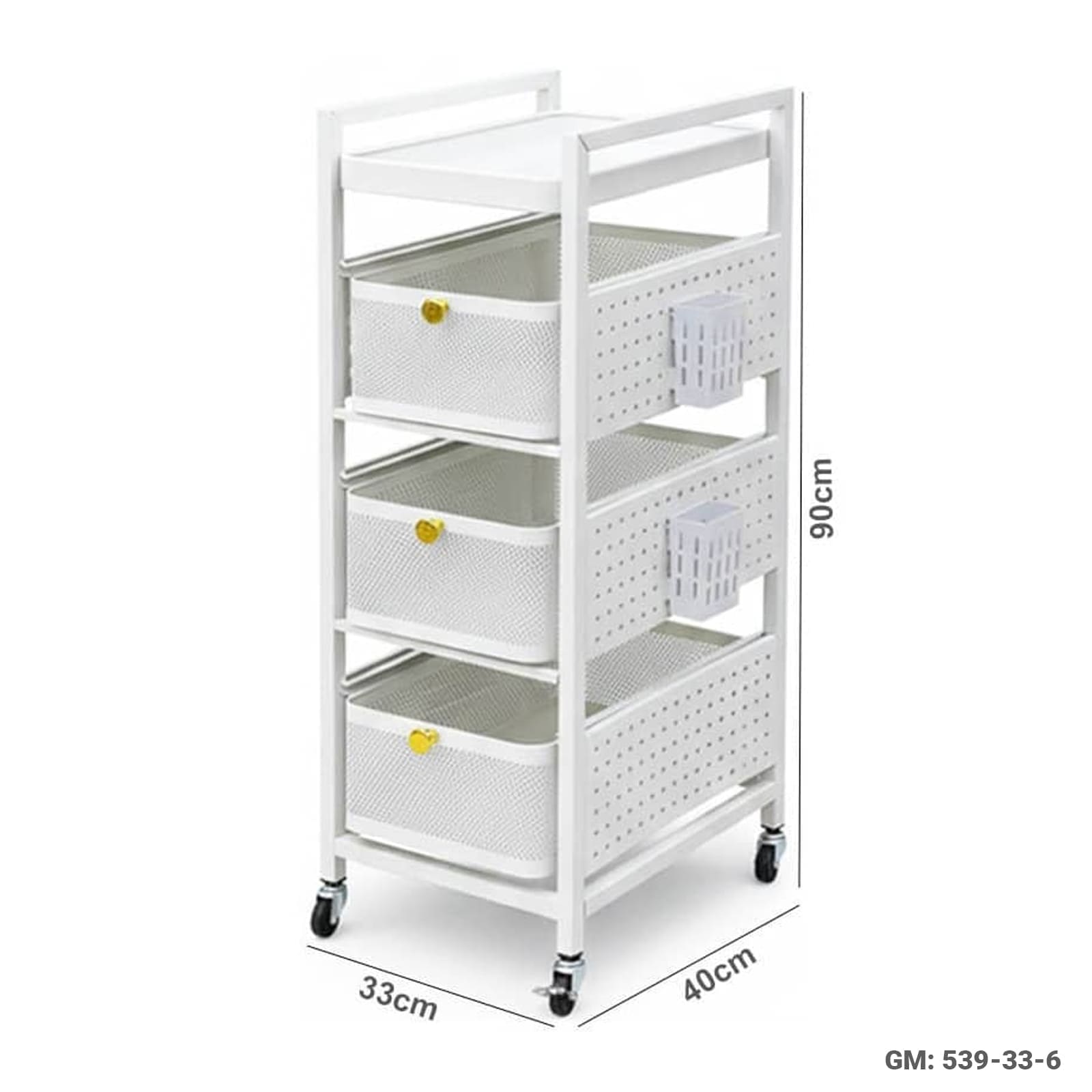 Multi-Functional Storage Movable Trolley Rack"539-33-6"