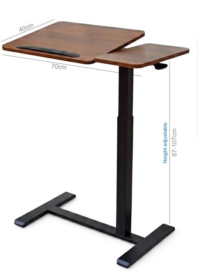 Overbed Table – Adjustable Laptop Desk for Hospital & Home Use (ma337-06)