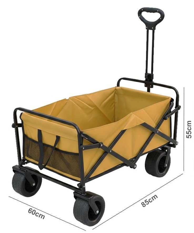 Foldable Camping Storage Wagon Trolley Cart (546-5-1)