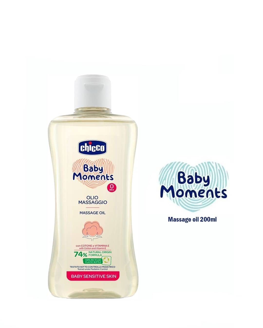 Chicco Baby Moments Cleansing Baby Massage Oil 200 ml (SKU: C9331)