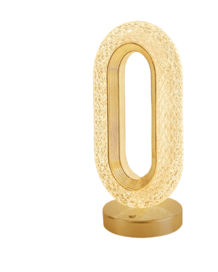 Oval Crystal LED Touch Lamp (3 Color-Changing Modes) — SKU: OMD-57