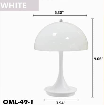 Mushroom Shaped Touch LED Table Lamp – 3 Color-Changing Modes (OML-49 / OML-49-1)
