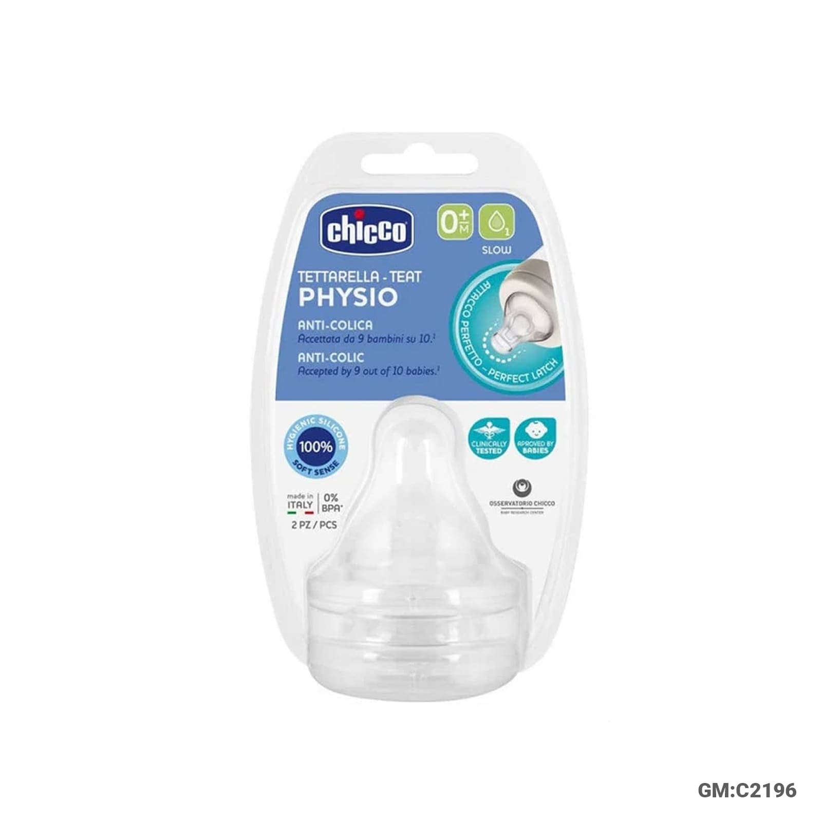 Chicco Physio Teats – Slow Flow (C2196)