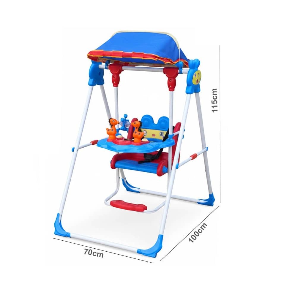 Baby Swing Chair with Canopy & Activity Tray – Indoor & Outdoor Toddler Swing (1–4 Years, Max 30kg) – SC253-3