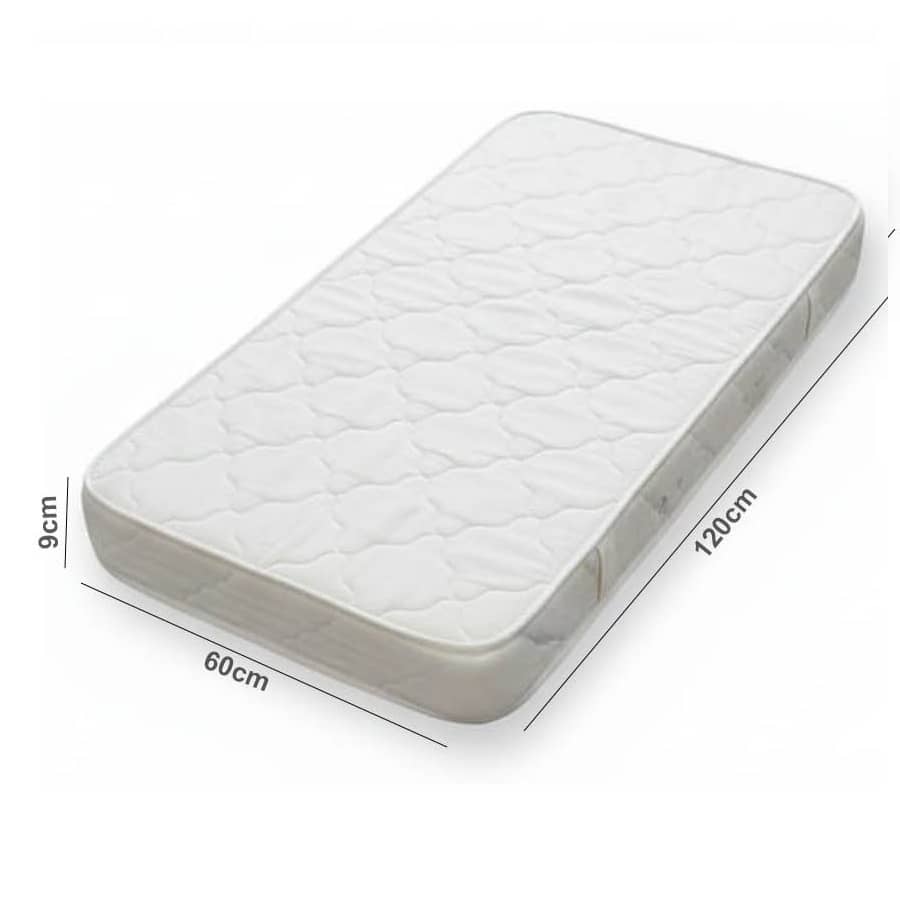 Bed Mattress for Baby & Toddler Crib – Soft Quilted Sleeping Mattress (60 × 120 cm) – 10B (361-2)