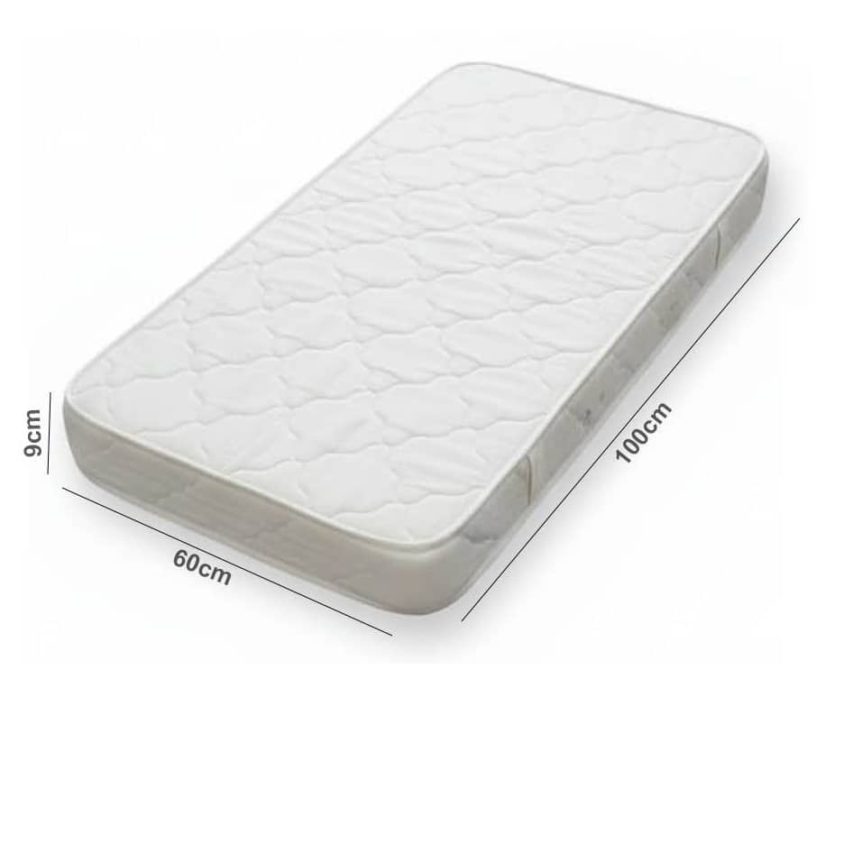 Bed Mattress for Baby & Toddler Crib – Soft Quilted Sleeping Mattress (60 × 100 cm) – 10B (361-04)&(361-05)