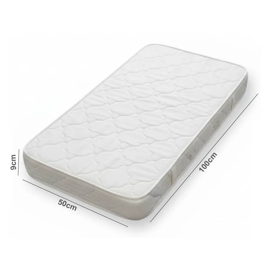 Baby Bed Mattress 100 × 50 × 9 cm – Compact Kids Mattress (10b-356-2)