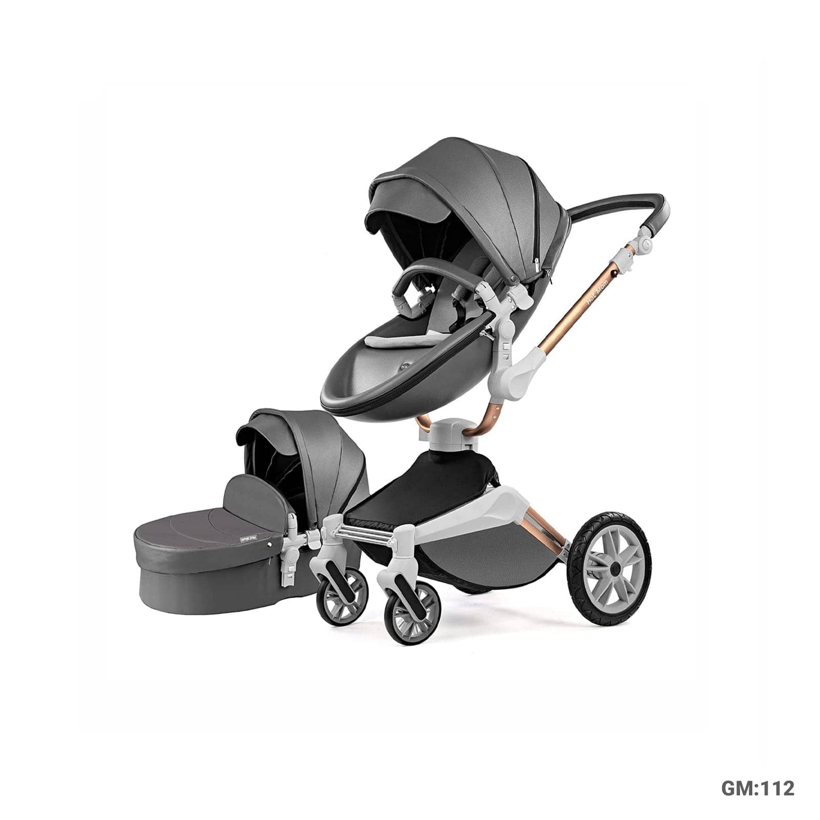 HOT MOM 3 in 1 Luxury Single Stroller "112"