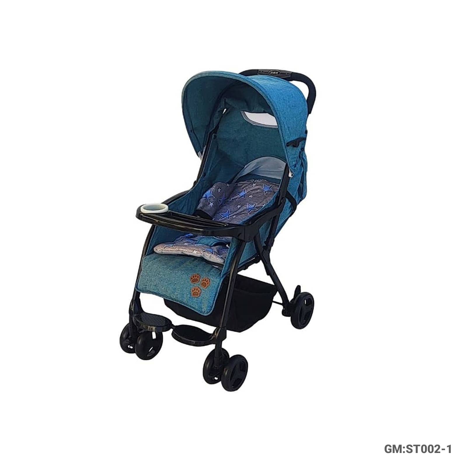 Foldable Baby Stroller with Canopy, Cup Holder, and Storage Basket – ST002-1