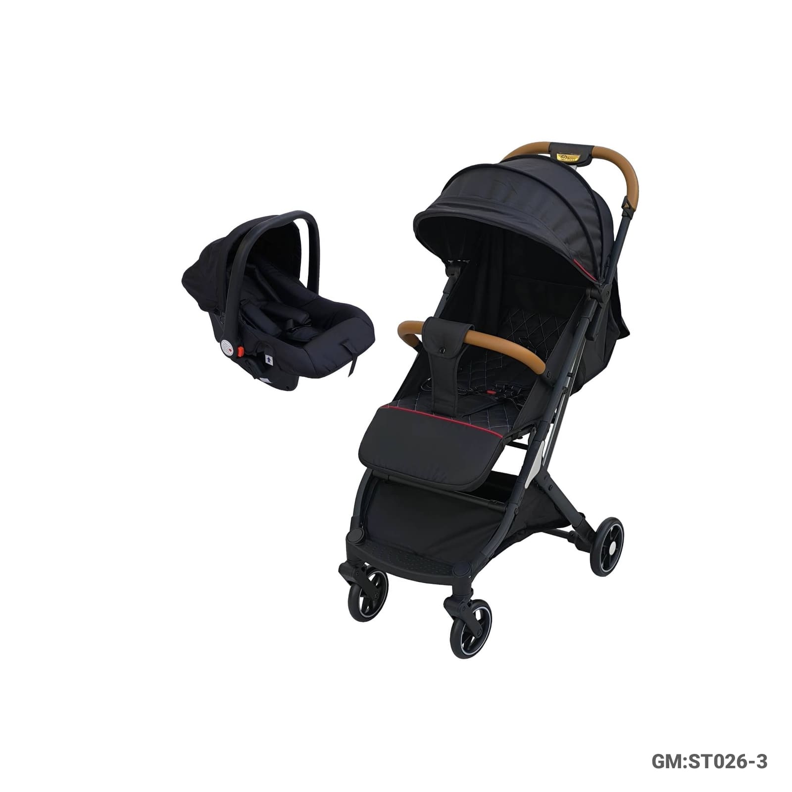 Baby Stroller with Car Seat Travel System, Foldable Design, and Canopy – ST026-3