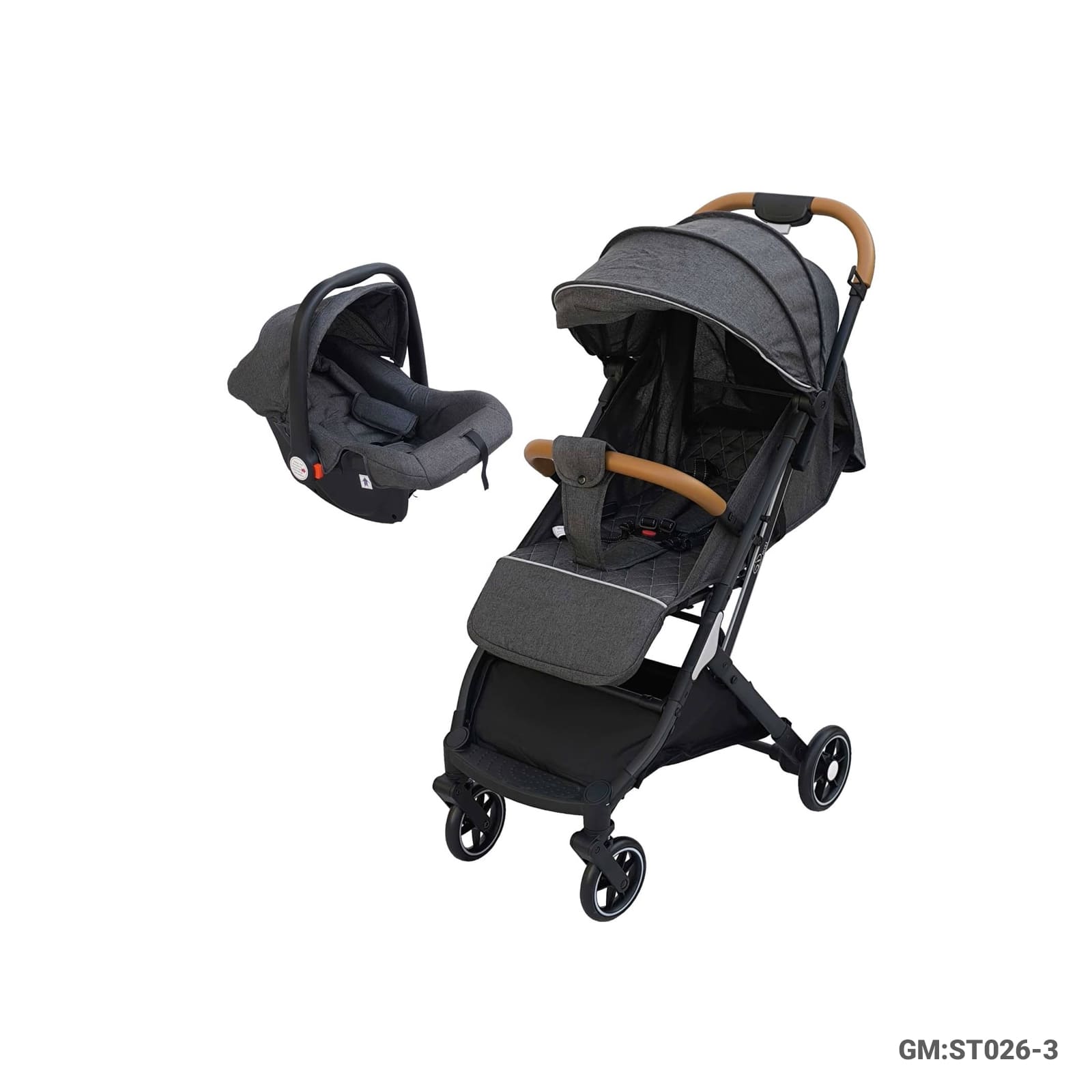 Baby Stroller with Car Seat Travel System, Foldable Design, and Canopy – ST026-3