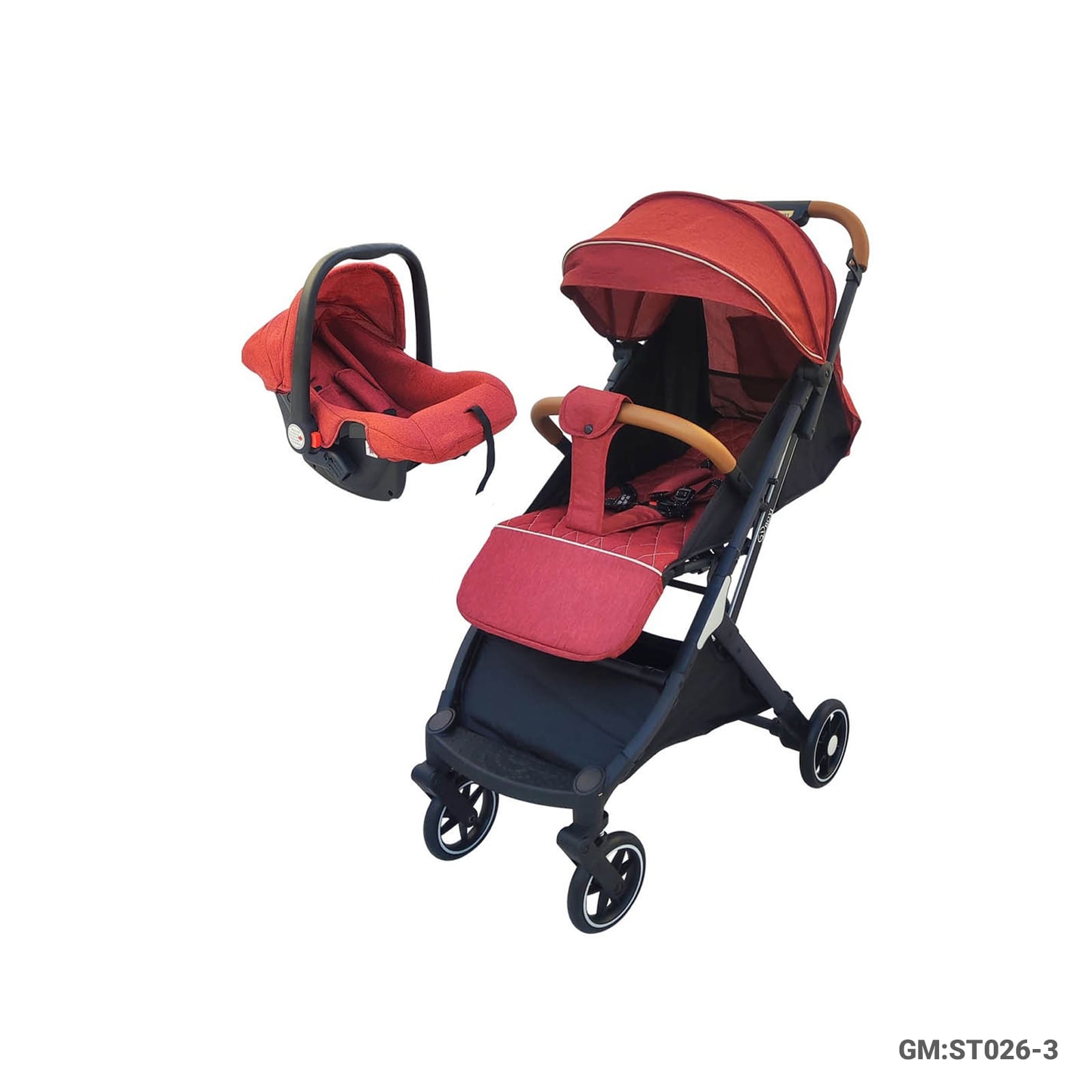 Baby Stroller with Car Seat Travel System, Foldable Design, and Canopy – ST026-3