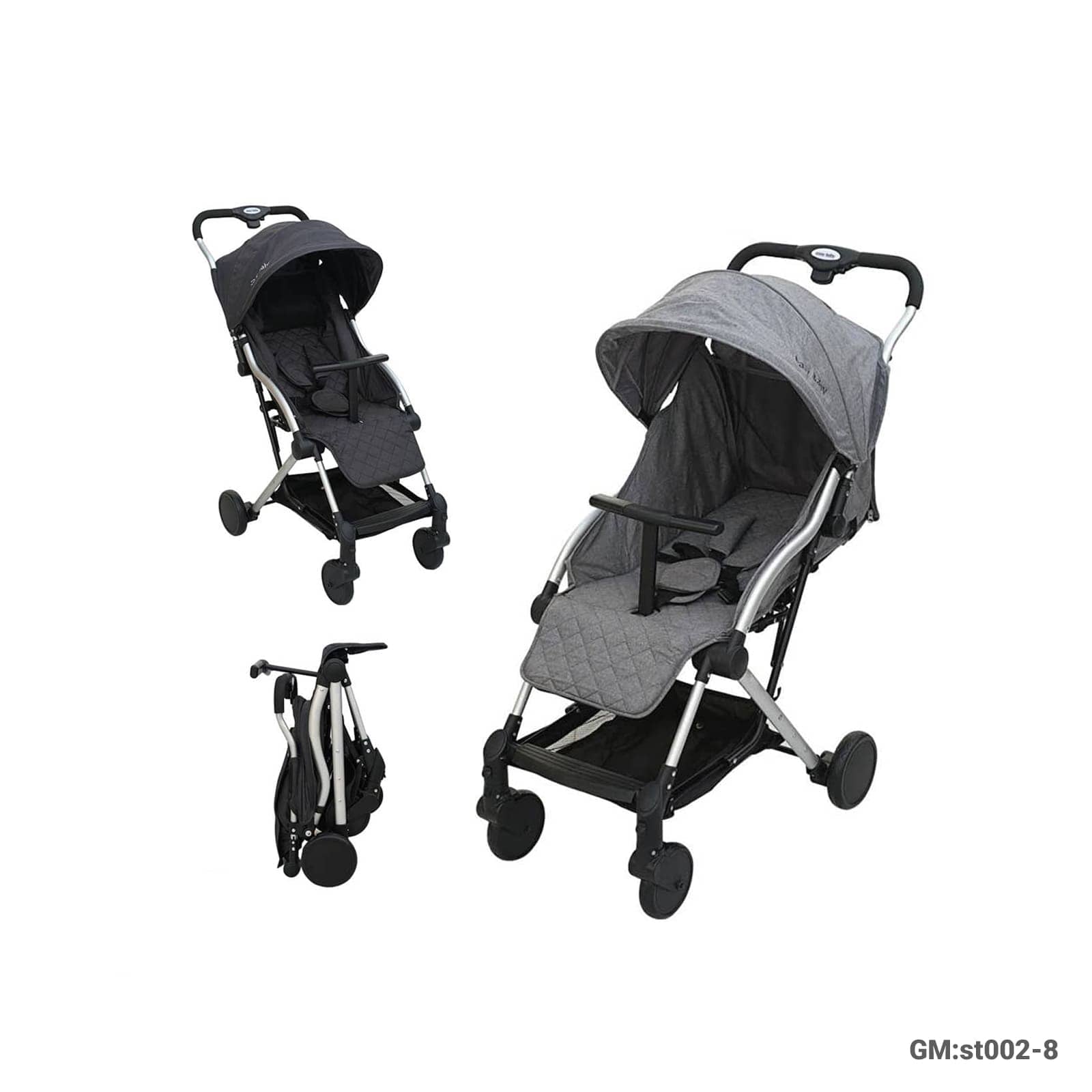 عربة أطفال خفيفة قابلة للطي بسهولة | 0-36 شهرًا | حمولة قصوى 16 كجم - عربة أطفال للسفر مدمجة "st002-8"