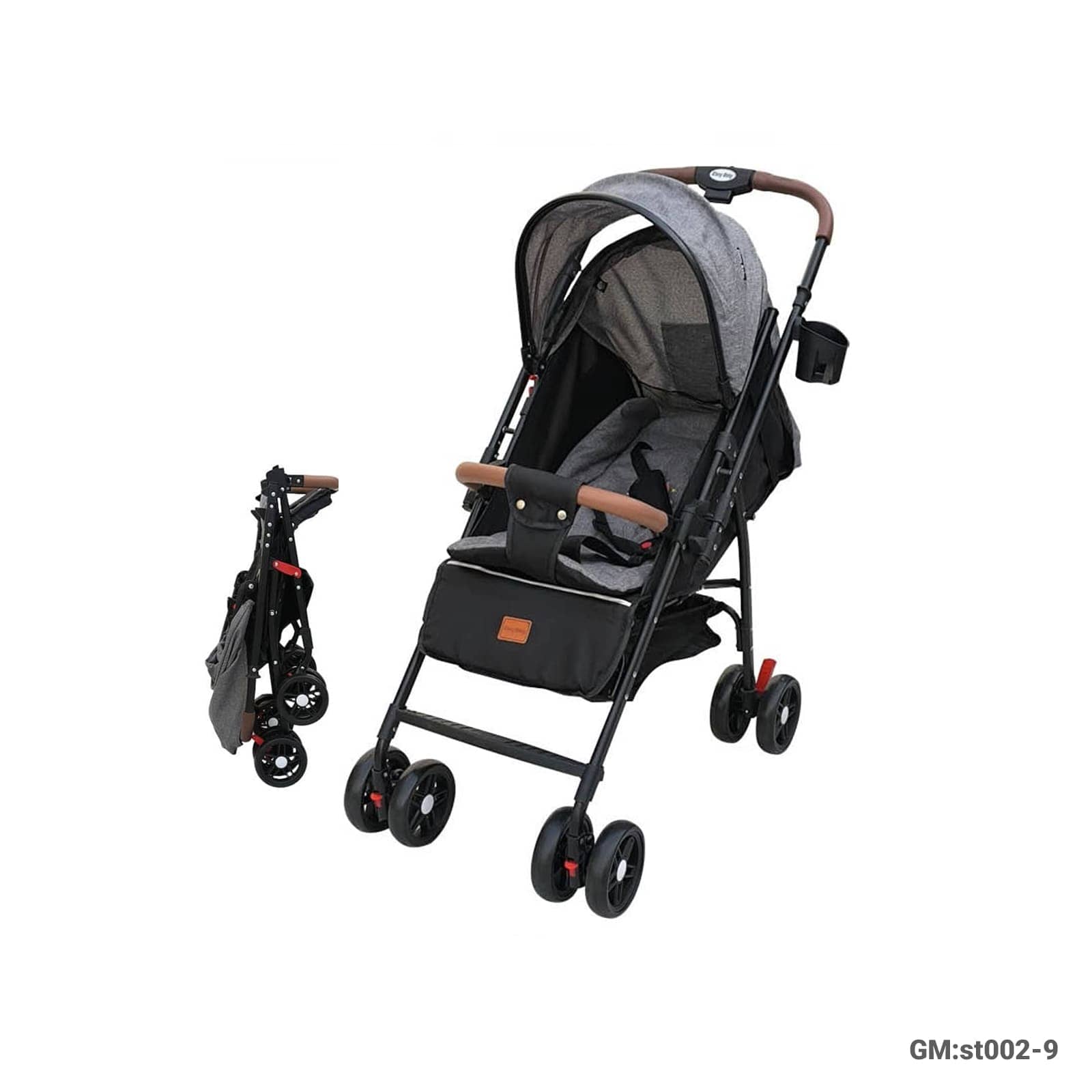 Glory Baby Stroller with Foldable Design, Canopy, and Storage Basket – ST002-9