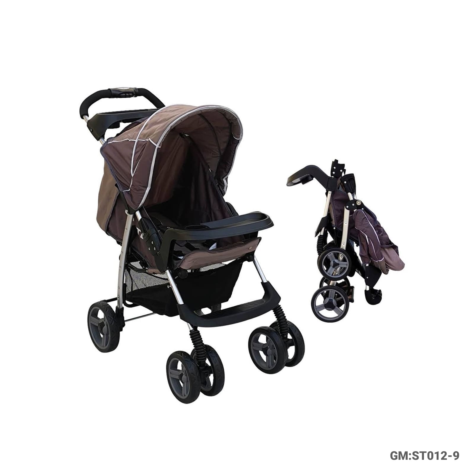 عربة أطفال قابلة للطي من Caretero - خفيفة الوزن ومدمجة للرضع - الموديل "st012-9"