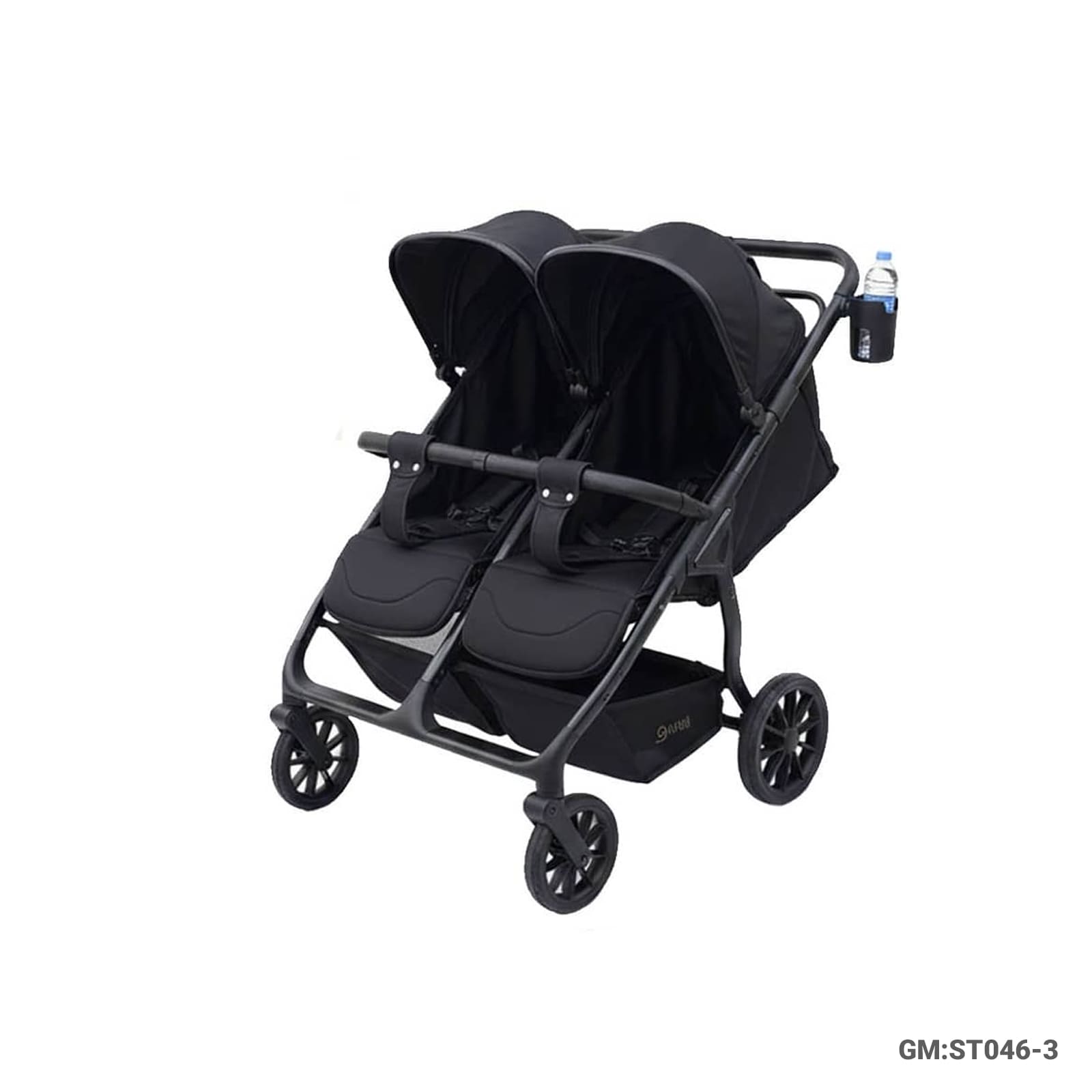 Twin Baby Stroller with Side-by-Side Seats, Foldable Design, and Sun Canopies – ST046-3