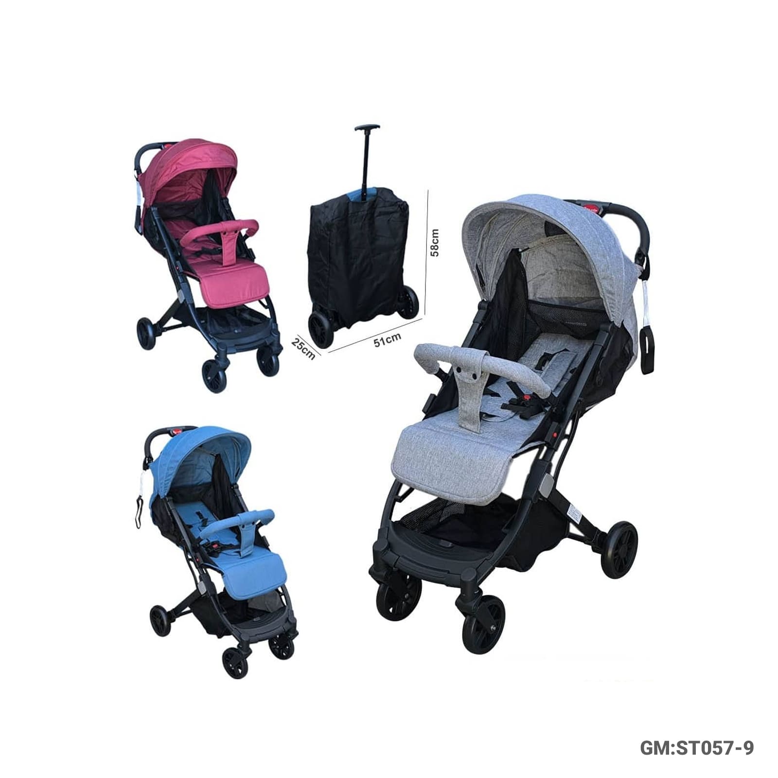 Baby Travel Stroller Foldable Lightweight with Carry Bag for Daily Use – ST057-9