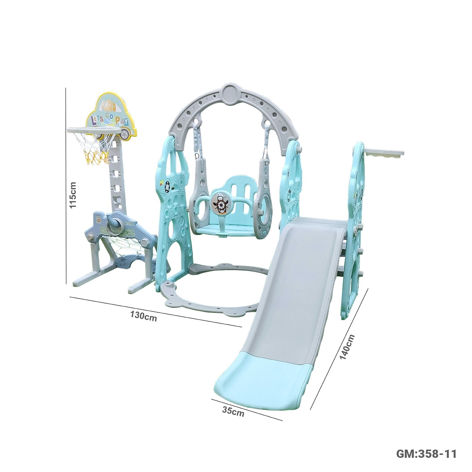 5in1 Kids Slide & Swing "358-11"
