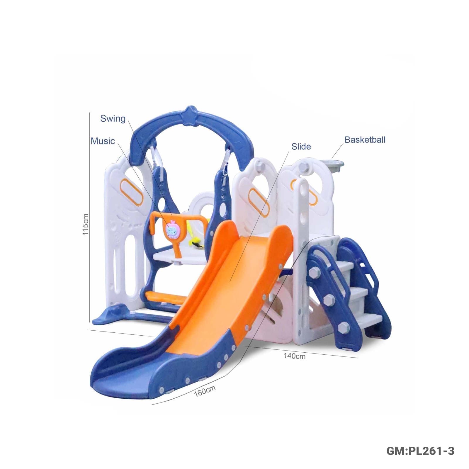 مجموعة الانزلاق والتأرجح 3 في 1 "358-12"