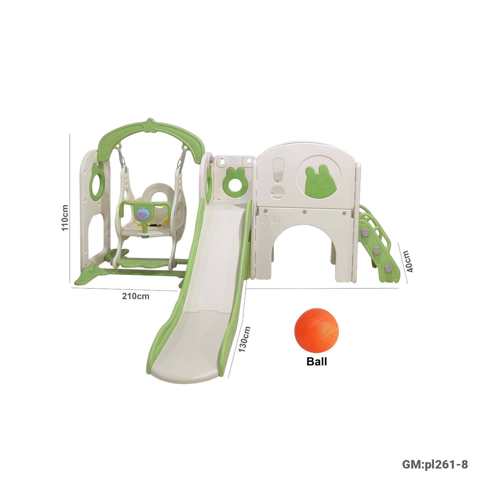 3in 1 Slide & Swing Set"pl261-8"