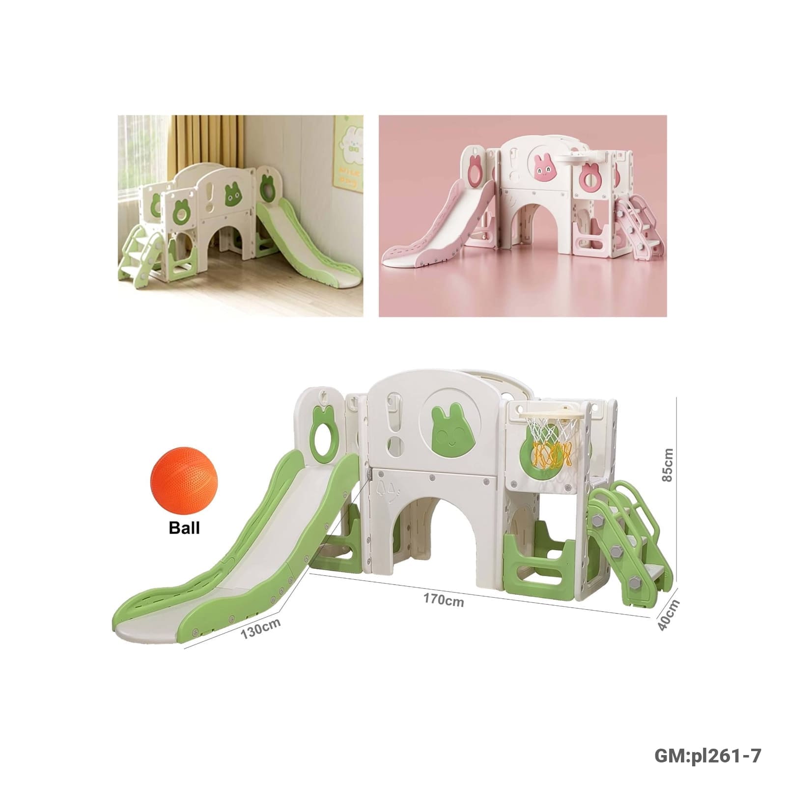 Kids Plastic Slide"pl261-7"