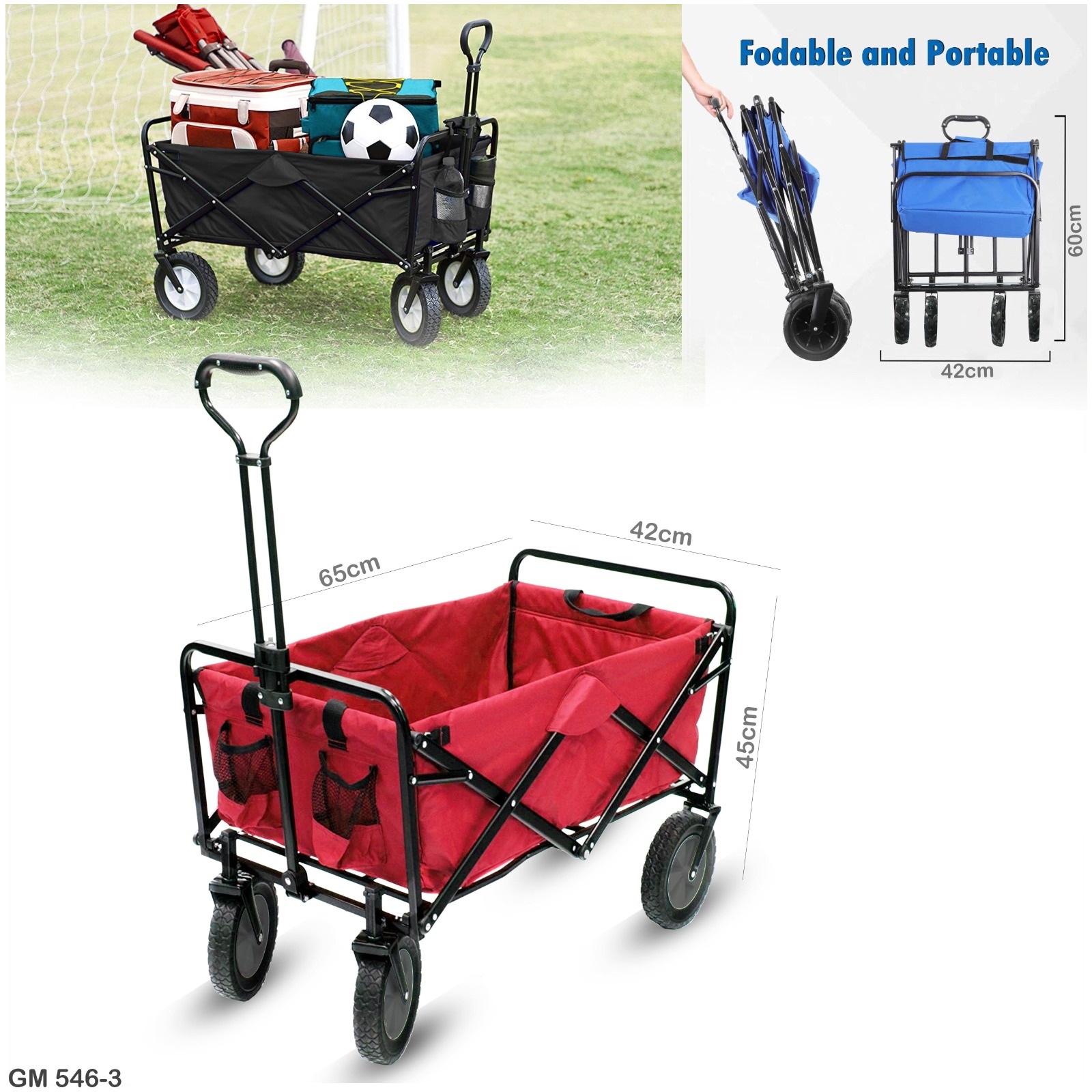 Heavy-duty folding trolley Cart "546-3"