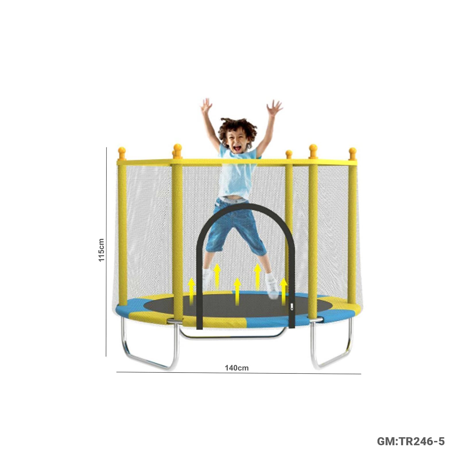 الترامبولين للأطفال مع حارس حماية شبكي "334-7"