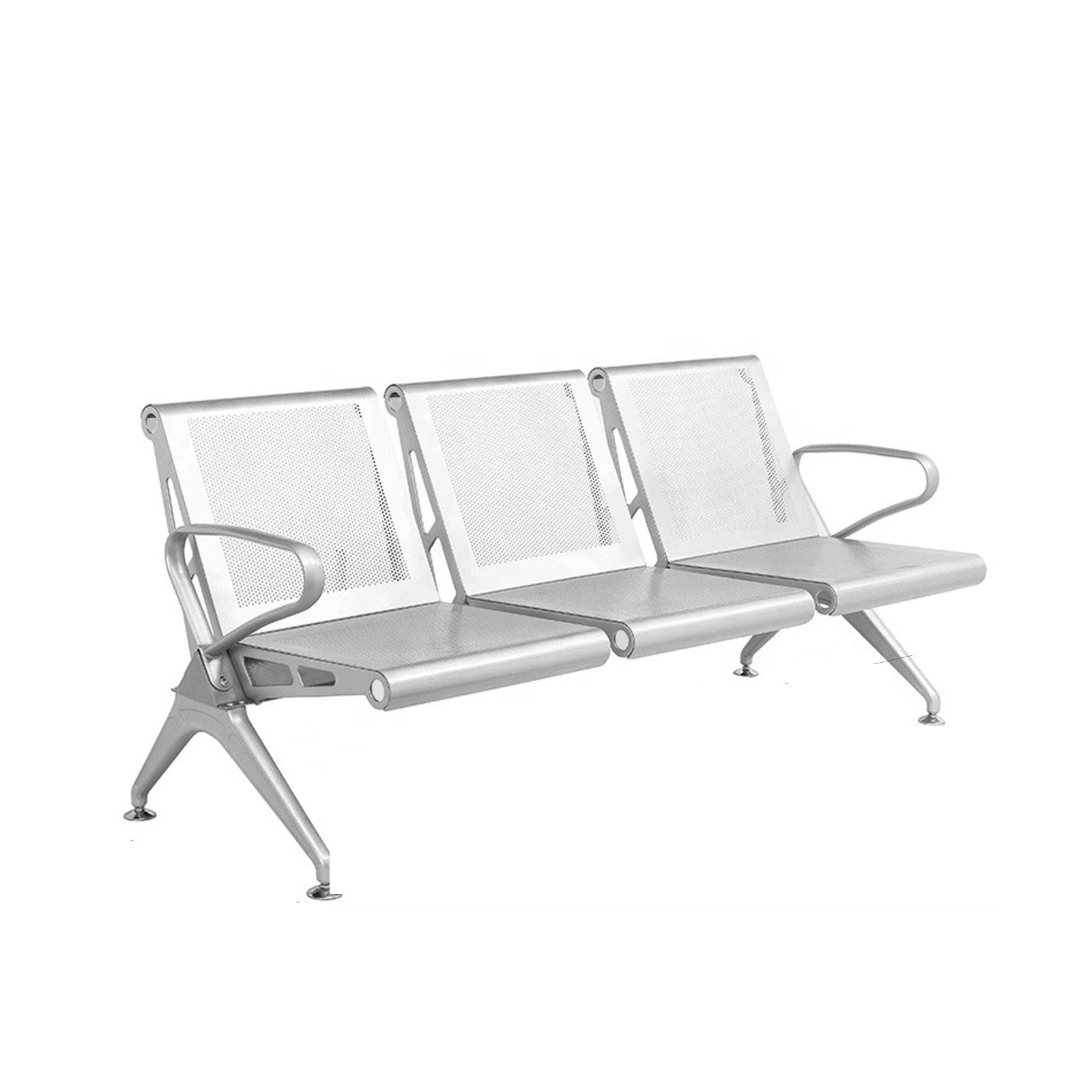 Silver Color Waiting Room Bench "ch477-1"