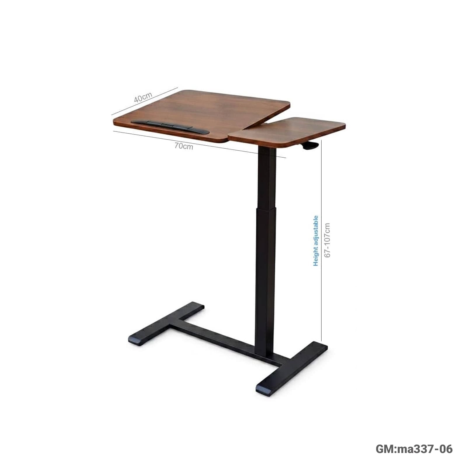 Overbed Table – Adjustable Laptop Desk for Hospital & Home Use (ma337-06)