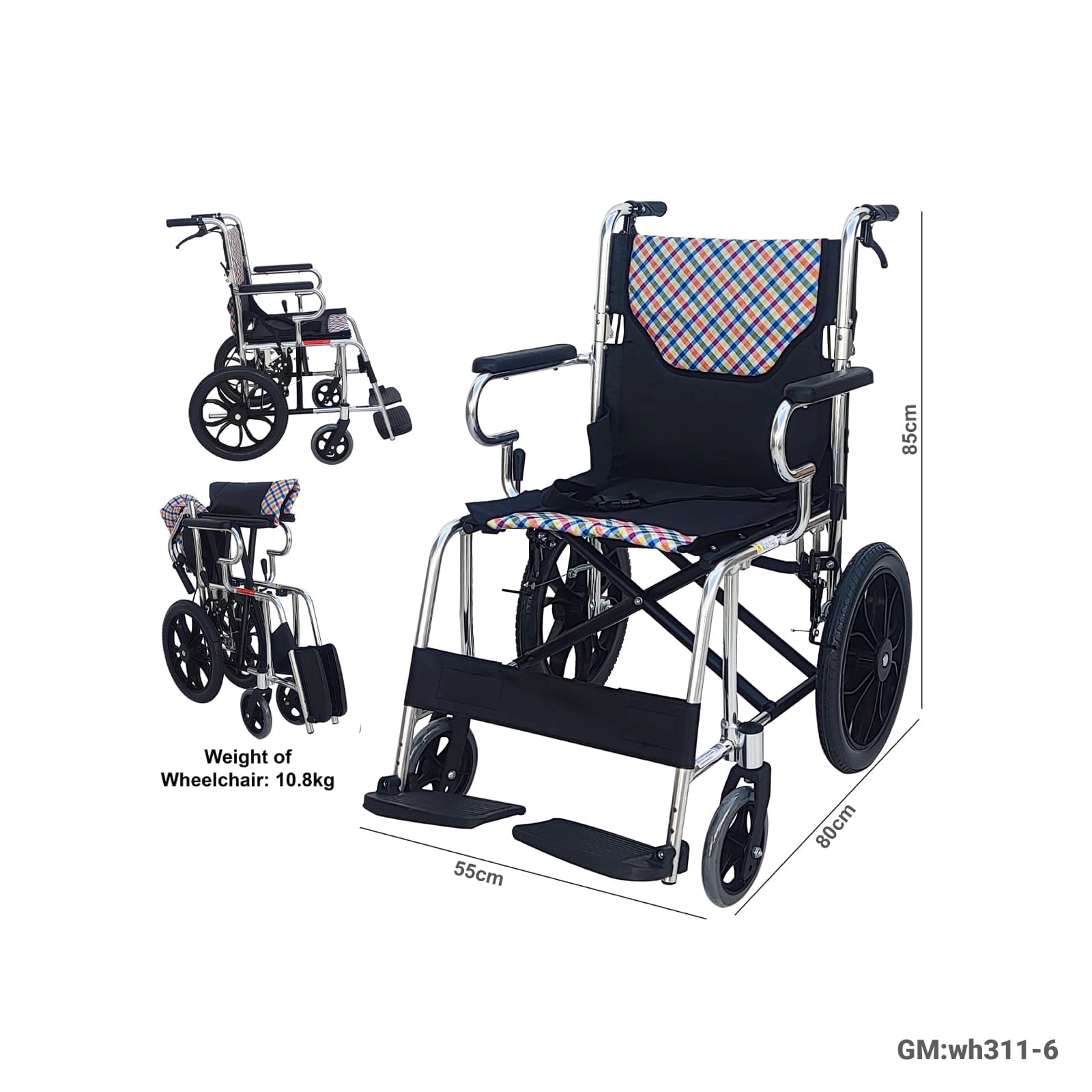 Folding Manual Wheelchair "wh311-6"