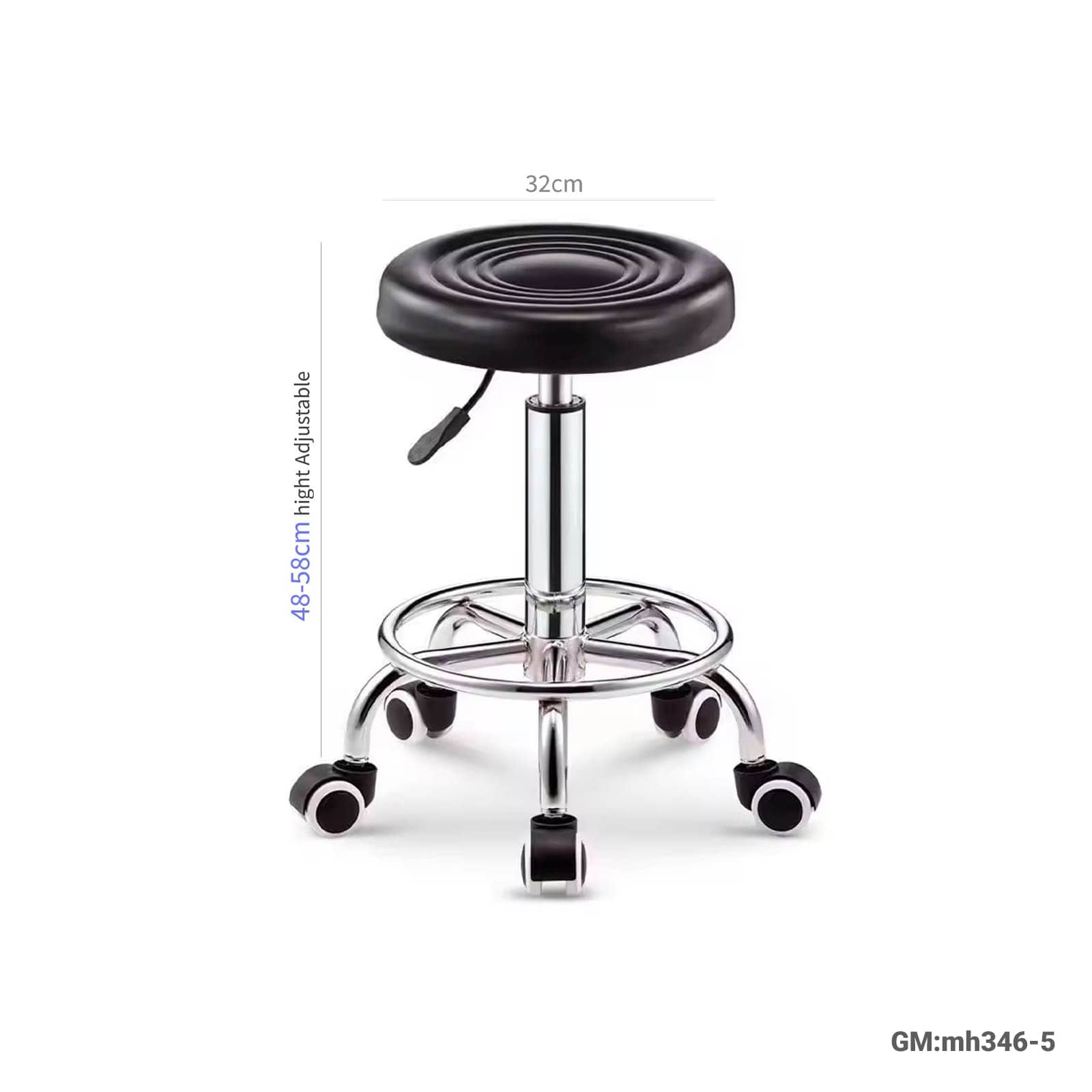 Rolling Stool Chair "mh346-5"