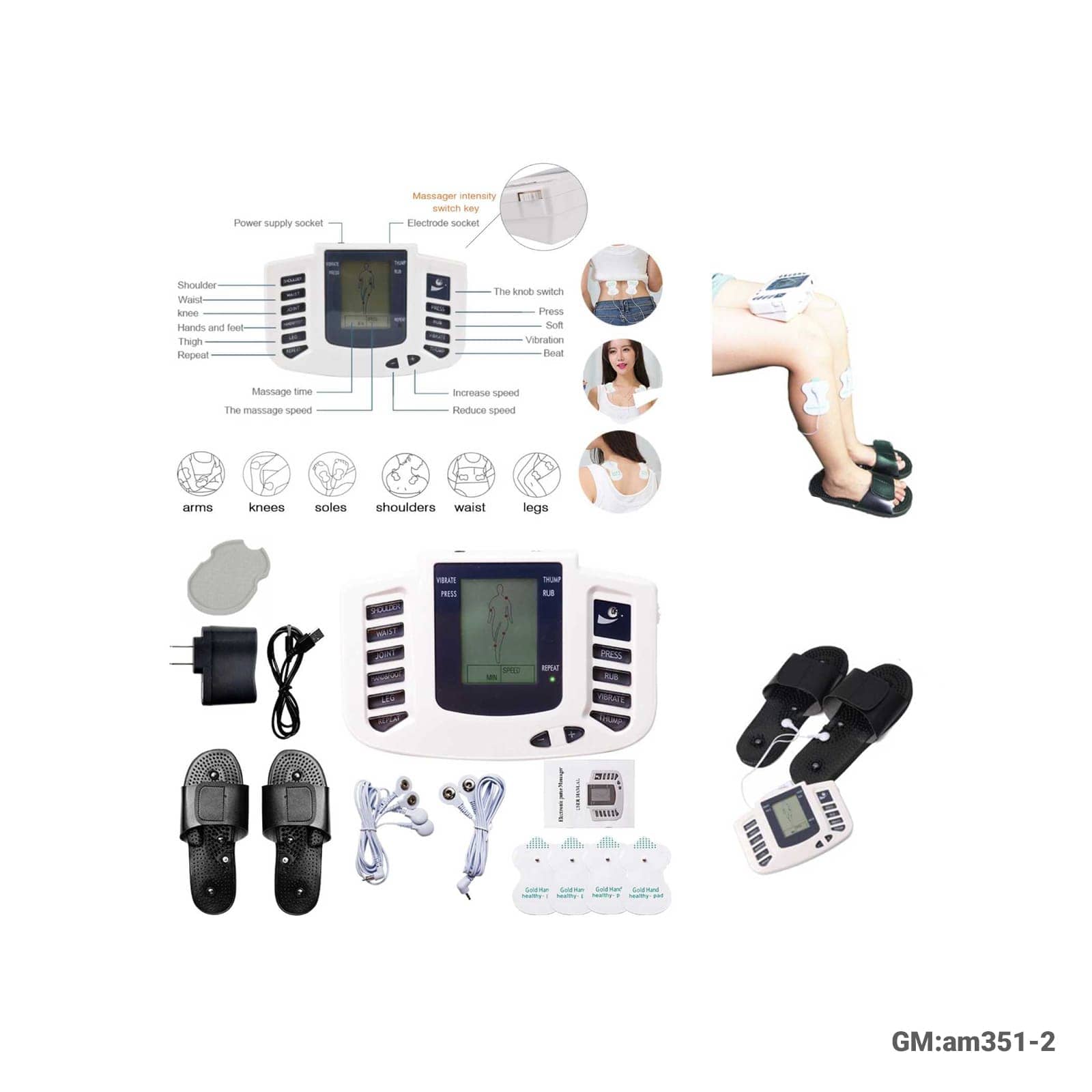 مدلك جسم كهربائي لتخفيف الألم واللياقة البدنية "819"